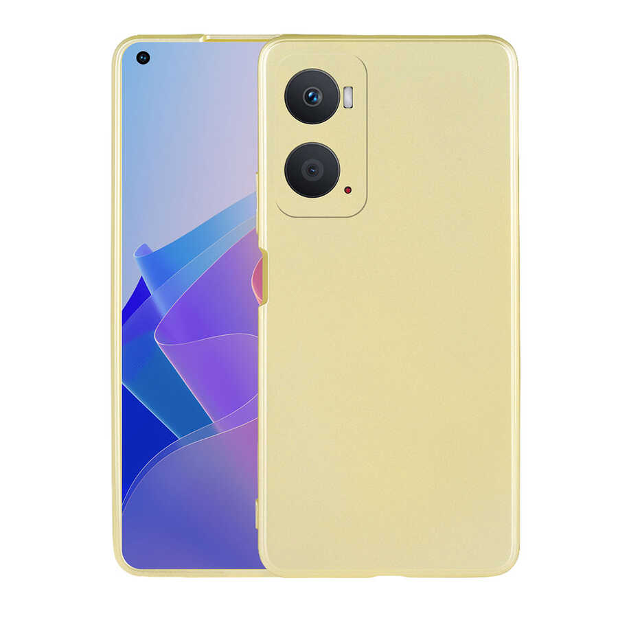 Oppo A96 4G Kılıf Tuhatu Marino Silikon Kapak-Gold