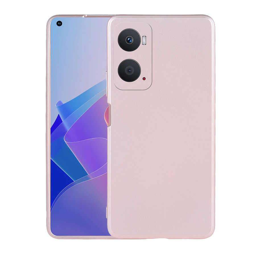 Oppo A96 4G Kılıf Tuhatu Marino Silikon Kapak-Rose gold