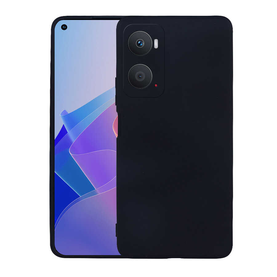 Oppo A96 4G Kılıf Tuhatu Marino Silikon Kapak-Siyah