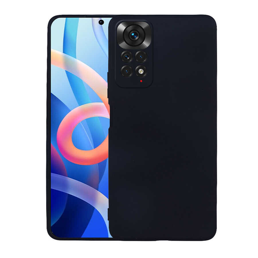 Xiaomi Uyumlu Redmi Note 11 Global Kılıf Tuhatu Marino Silikon Kapak-Siyah