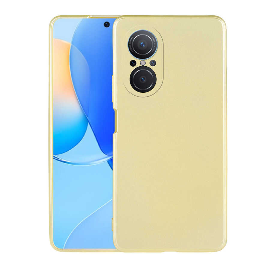 Huawei Uyumlu Nova 9 SE Kılıf Tuhatu Marino Silikon Kapak-Gold