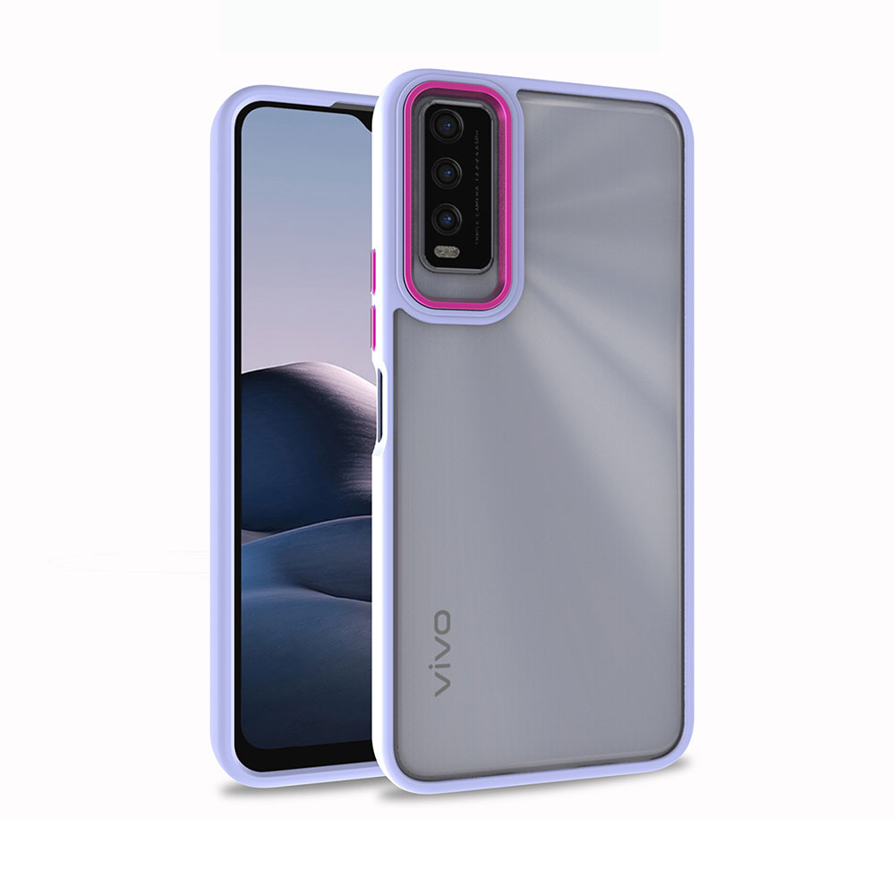 Vivo Y11S Kılıf Tuhatu Flora Kapak-Lila