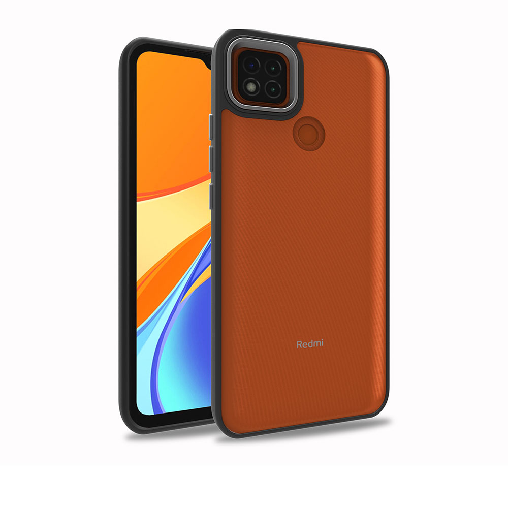 Xiaomi Uyumlu Redmi 9C Kılıf Tuhatu Flora Kapak-Siyah