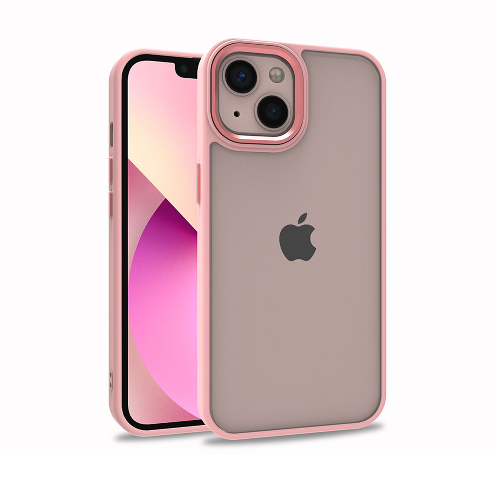 iPhone Uyumlu 13 Kılıf Tuhatu Flora Kapak-Rose gold