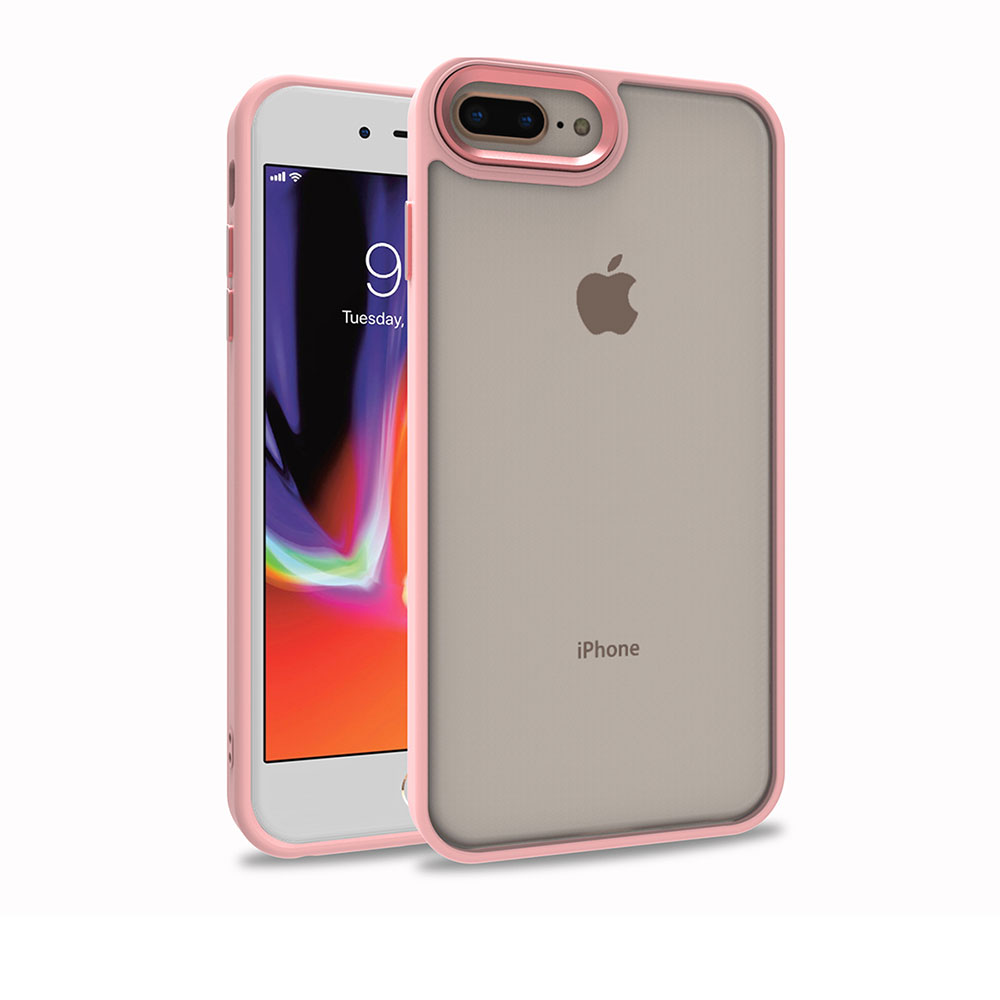 iPhone Uyumlu 8 Plus Kılıf Tuhatu Flora Kapak-Rose gold