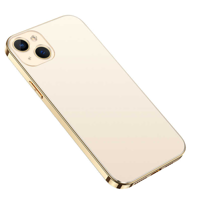 iPhone Uyumlu 13 Kılıf Tuhatu Bobo Kapak-Gold