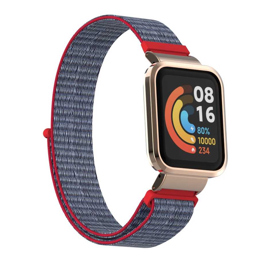 Xiaomi Uyumlu Redmi Watch (Mi Watch Lite) Tuhatu KRD-61 Hasır Kordon-No17