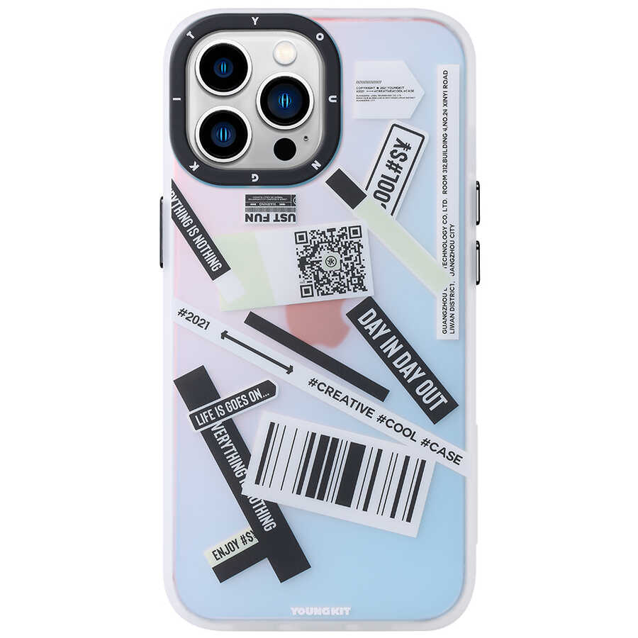 iPhone Uyumlu 13 Pro Kılıf YoungKit Fashion Culture Time Serisi Kapak-Cl035 day i̇n day out