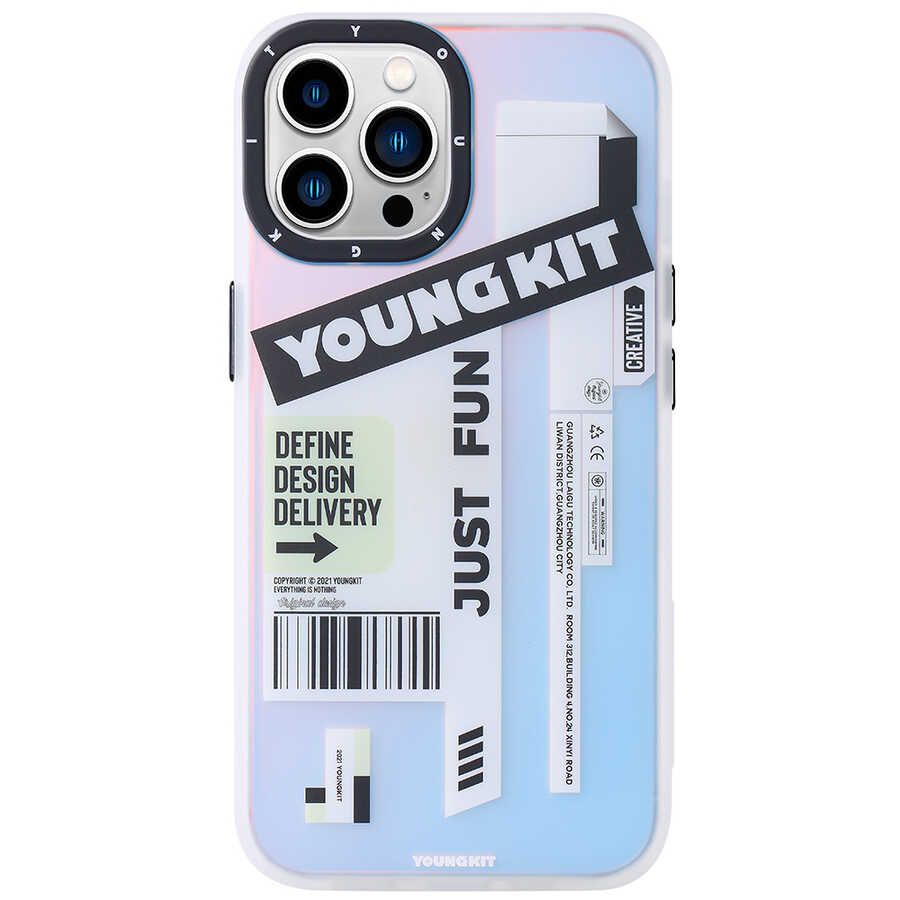 iPhone Uyumlu 13 Pro Max Kılıf YoungKit Fashion Culture Time Serisi Kapak-Cl036 just fun