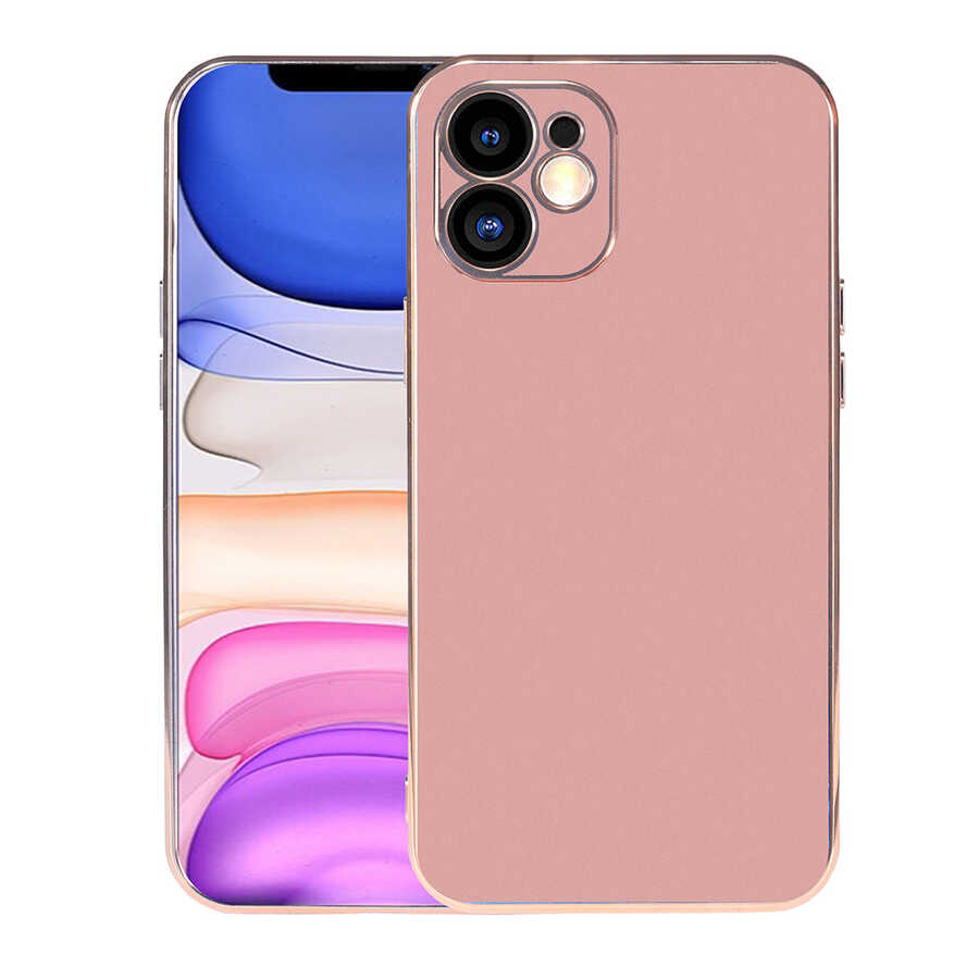 iPhone Uyumlu 11 Kılıf Tuhatu Viyana Kapak-Rose gold