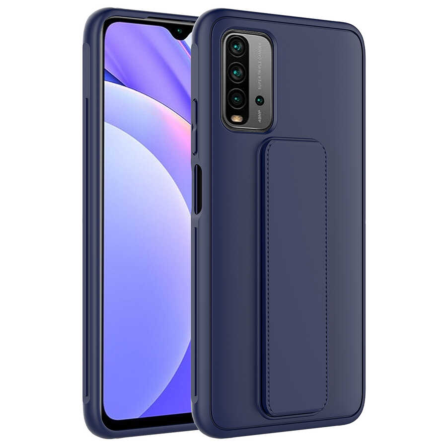 Xiaomi Uyumlu Redmi 9T Kılıf Tuhatu Datça Kapak-Lacivert