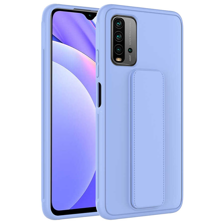 Xiaomi Uyumlu Redmi 9T Kılıf Tuhatu Datça Kapak-Lila