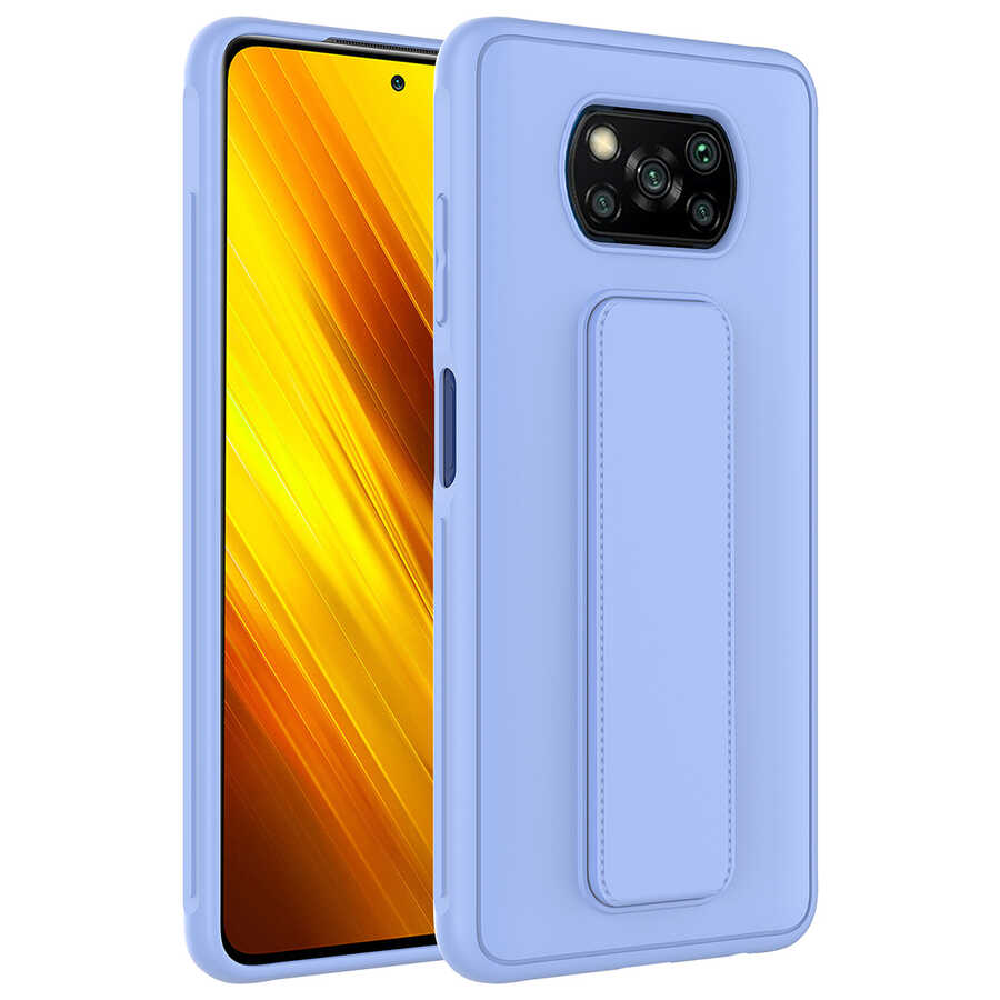 Xiaomi Uyumlu Poco X3 Kılıf Tuhatu Datça Kapak-Lila