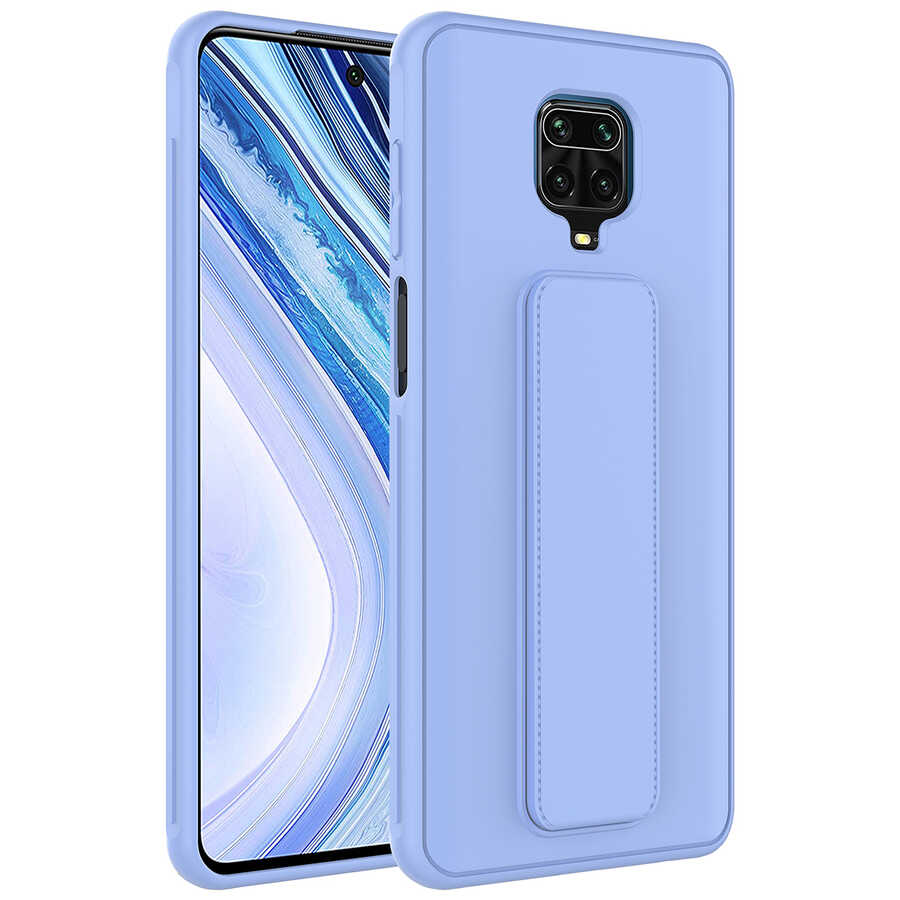 Xiaomi Uyumlu Redmi Note 9S Kılıf Tuhatu Datça Kapak-Lila