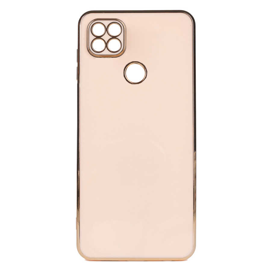 Xiaomi Uyumlu Redmi 9C Kılıf Tuhatu Bark Kapak-Rose gold