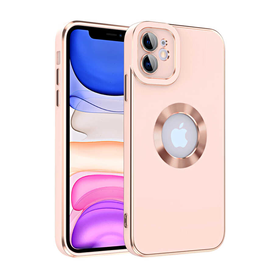 iPhone Uyumlu 11 Kılıf Tuhatu Kongo Kapak-Rose gold