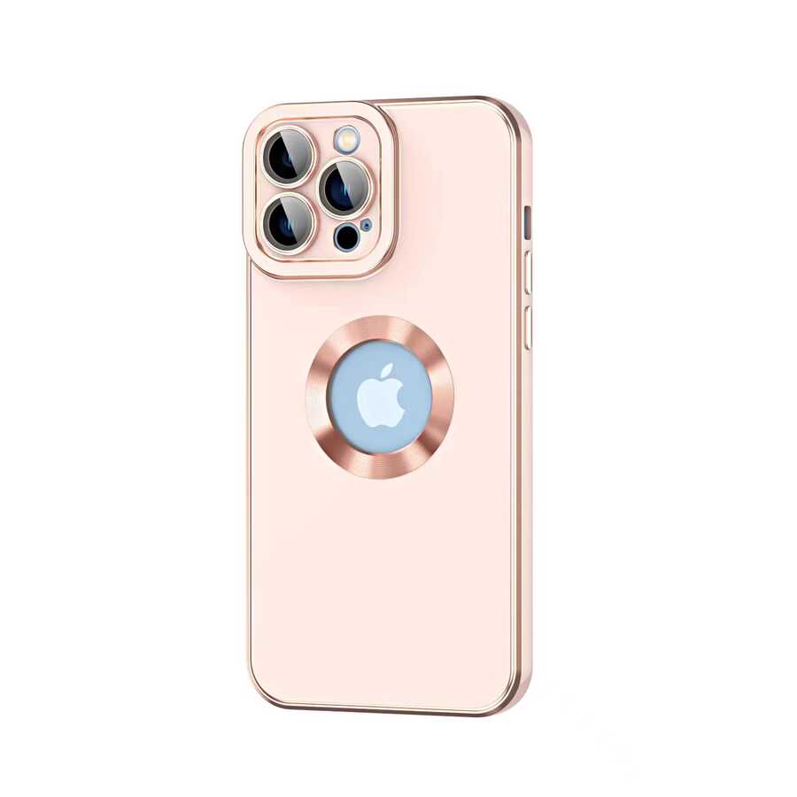 iPhone Uyumlu 12 Pro Max Kılıf Tuhatu Kongo Kapak-Rose gold