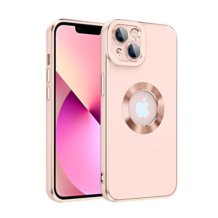 iPhone Uyumlu 13 Kılıf Tuhatu Kongo Kapak-Rose gold