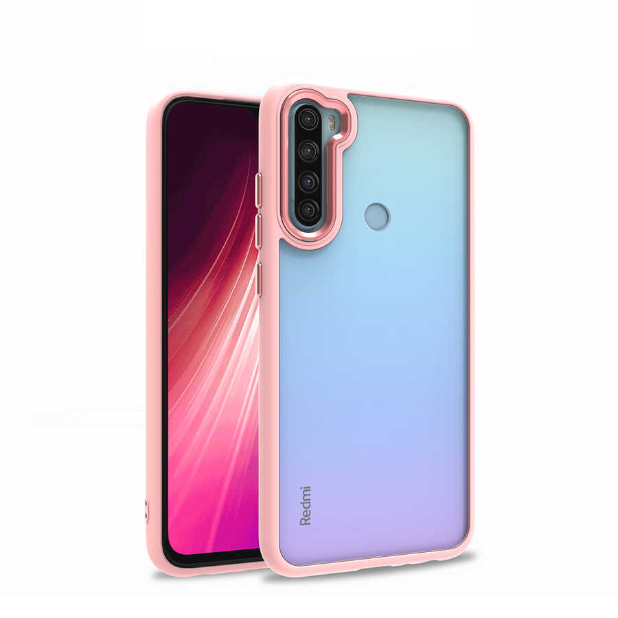 Xiaomi Uyumlu Redmi Note 8 Kılıf Tuhatu Flora Kapak-Rose gold