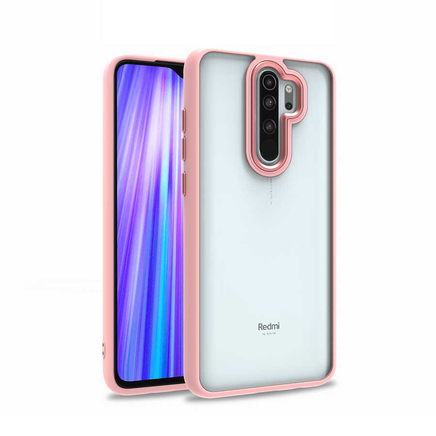 Xiaomi Uyumlu Redmi Note 8 Pro Kılıf Tuhatu Flora Kapak-Rose gold