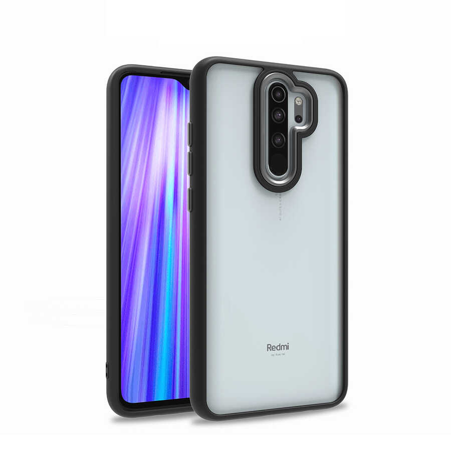 Xiaomi Uyumlu Redmi Note 8 Pro Kılıf Tuhatu Flora Kapak-Siyah