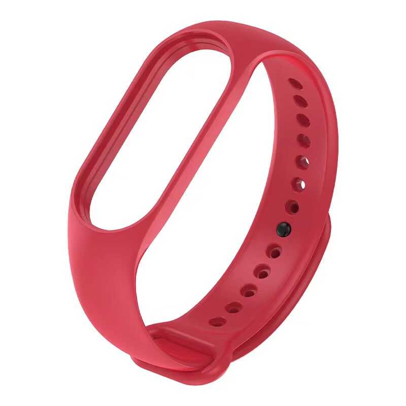 Xiaomi Uyumlu Mi Band 7 Tuhatu Klasik Kordon-Chinese red