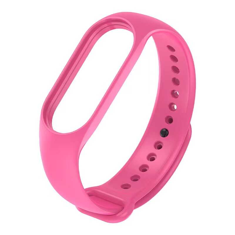 Xiaomi Uyumlu Mi Band 7 Tuhatu Klasik Kordon-Pembe koyu