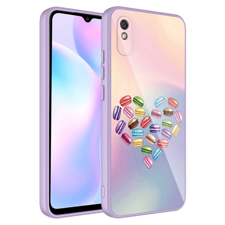 Xiaomi Uyumlu Redmi 9A Kılıf Kamera Korumalı Desenli Sert Silikon Tuhatu Epoksi Kapak