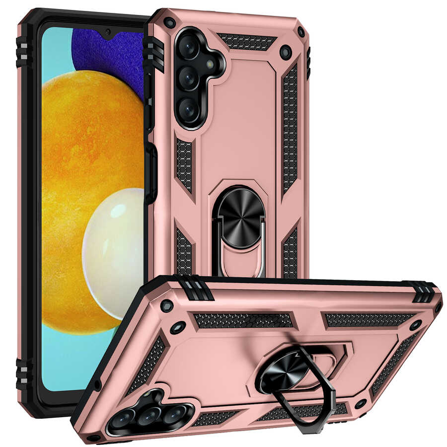 Galaxy Uyumlu A04S Kılıf Tuhatu Tank Kapak-Rose gold