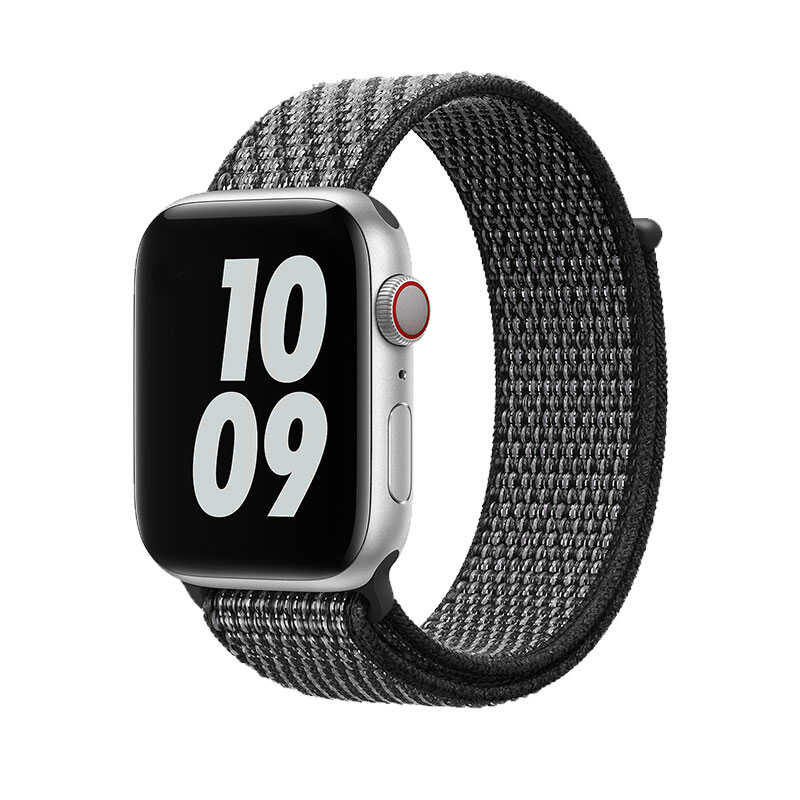 Watch Ultra 49mm Kordon Wiwu Sport Loop Hasır Strap Kayış-Siyah