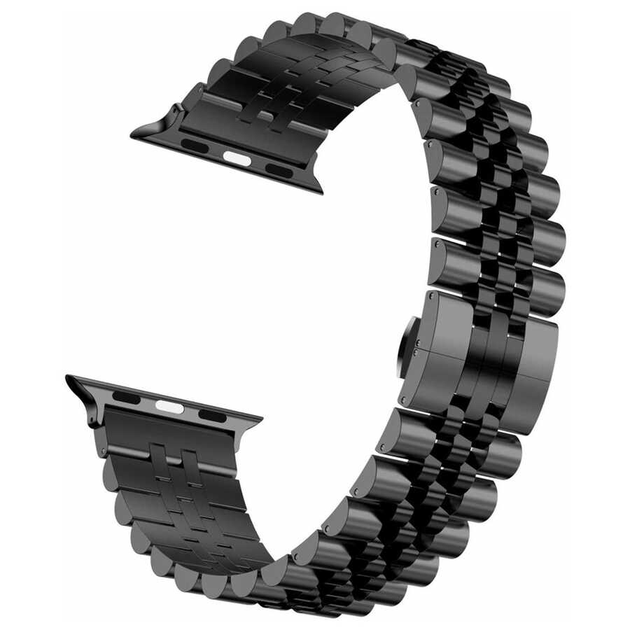 Watch Ultra 49mm Kordon KRD-36 Metal Strap Kayış-Siyah