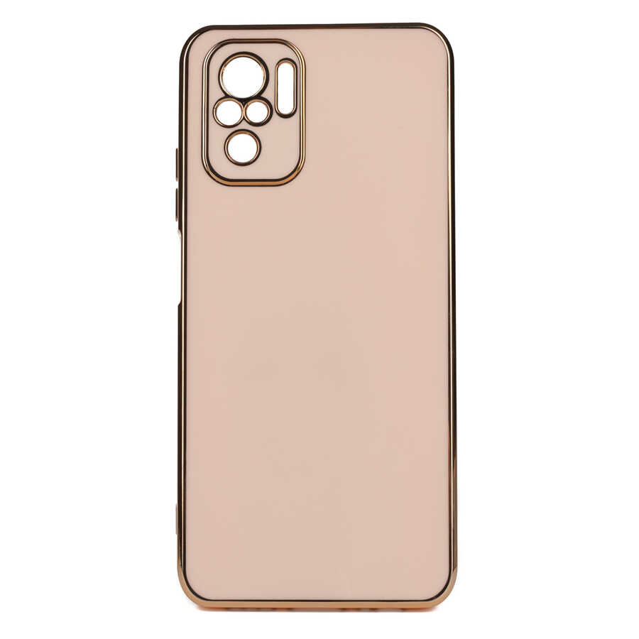 Xiaomi Uyumlu Poco M5S Kılıf Tuhatu Bark Kapak-Rose gold