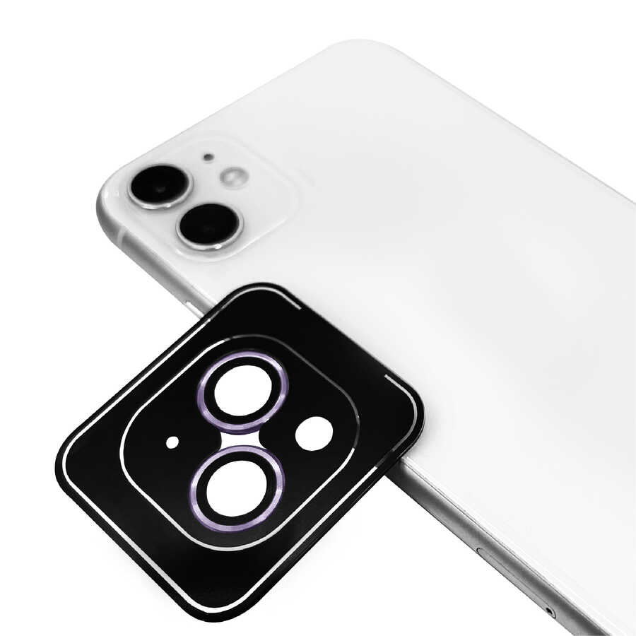 iPhone Uyumlu 14 Plus Tuhatu Lenscam Kamera Lens Koruyucu-Mor