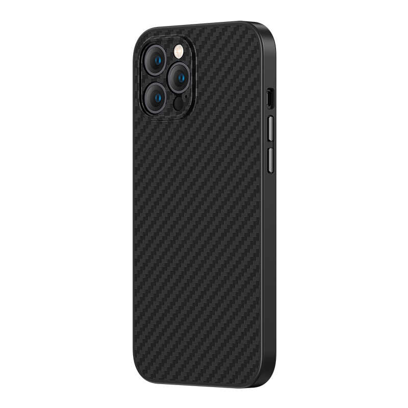 iPhone Uyumlu 12 Pro Max Kılıf Karbon Fiber Benks Hybrid Kevlar Kapak