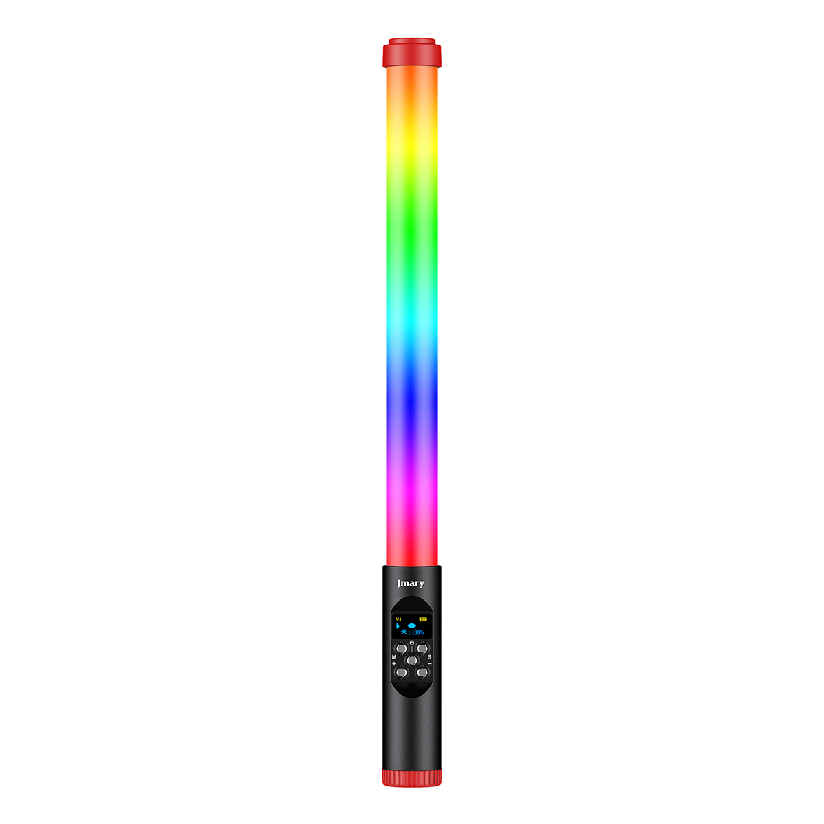 Jmary FM-128RGB OLED Ekran Göstergeli RGB Led Işıklı Su Geçirmez Aydınlatma Çubuğu