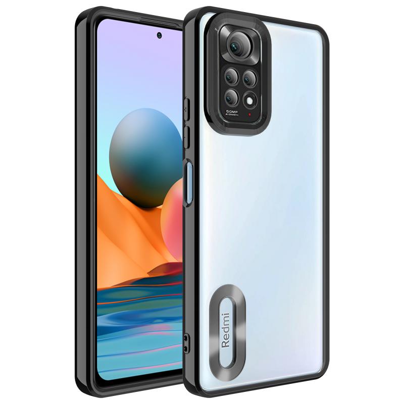 Xiaomi Uyumlu Redmi Note 11 Global Kılıf Kamera Korumalı Logo Gösteren Tuhatu Omega Kapak