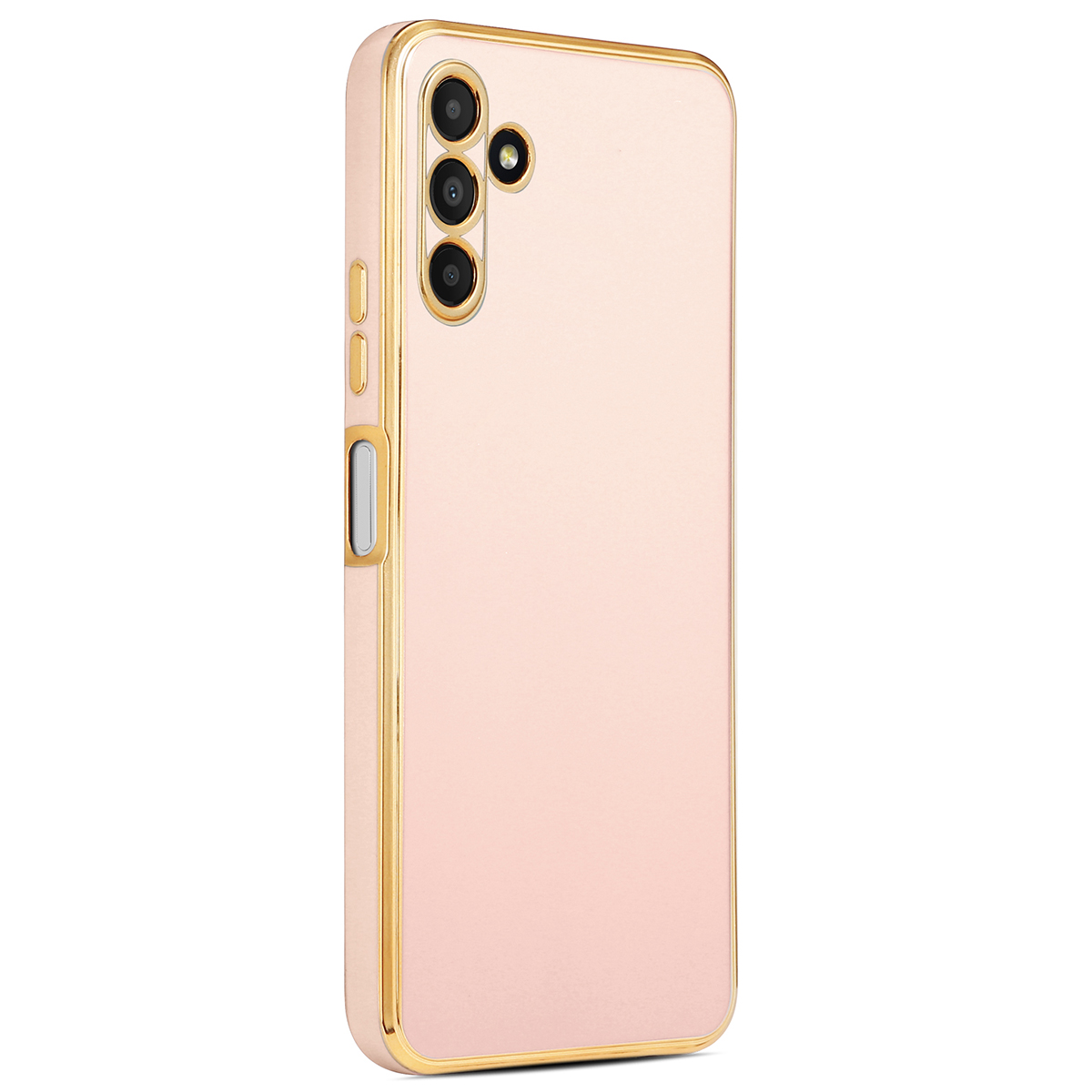 Galaxy Uyumlu A04S Kılıf Tuhatu Bark Kapak-Rose gold