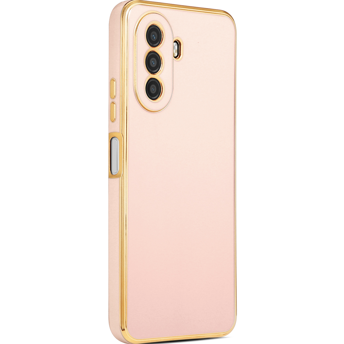 Huawei Uyumlu Nova Y70 Kılıf Tuhatu Bark Kapak-Rose gold