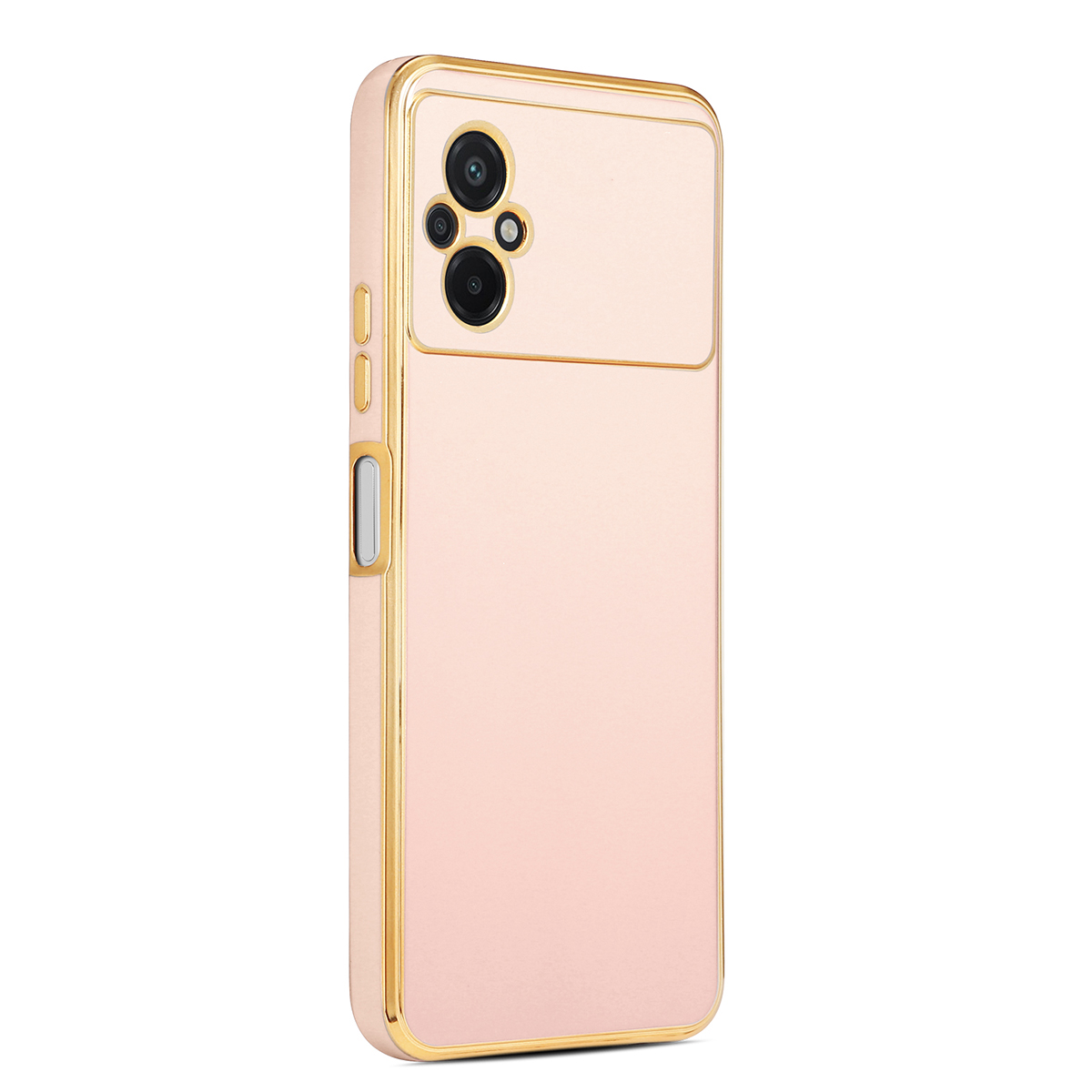 Xiaomi Uyumlu Poco M5 Kılıf Tuhatu Bark Kapak-Rose gold