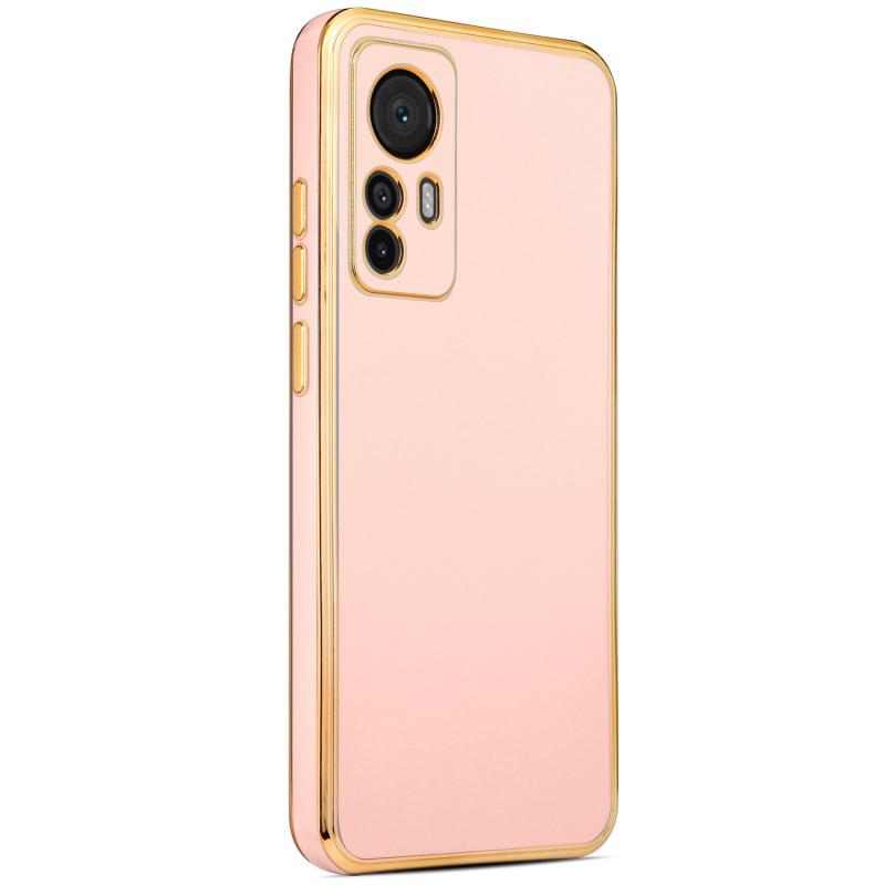 Xiaomi Uyumlu Mi 12T Kılıf Tuhatu Bark Kapak-Rose gold