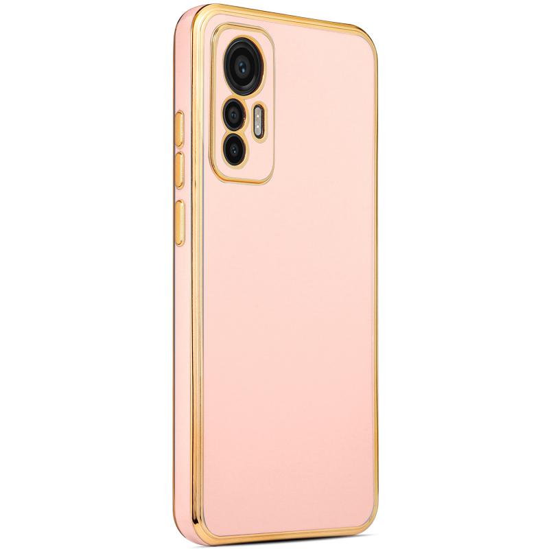 Xiaomi Uyumlu Mi 12 Lite Kılıf Tuhatu Bark Kapak-Rose gold