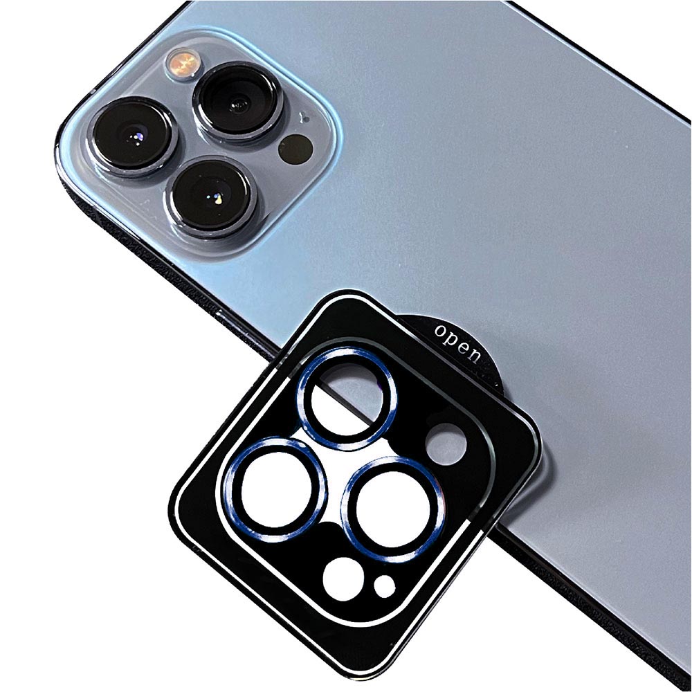 iPhone Uyumlu 11 Pro Tuhatu Lenscam Kamera Lens Koruyucu-Lacivert