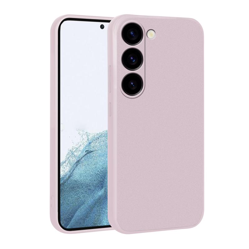 Galaxy Uyumlu S23 Plus Kılıf Tuhatu Marino Silikon Kapak-Rose gold