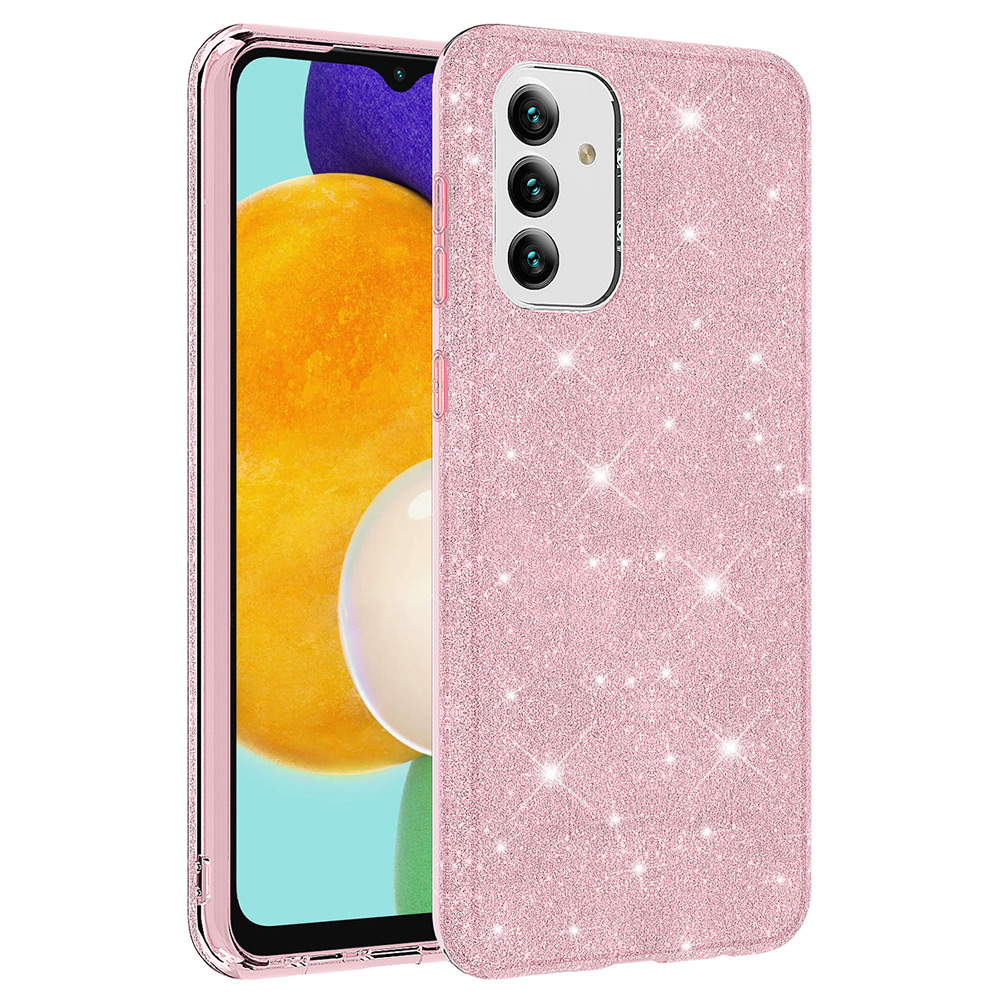 Galaxy Uyumlu A04S Kılıf Tuhatu Shining Silikon-Pembe