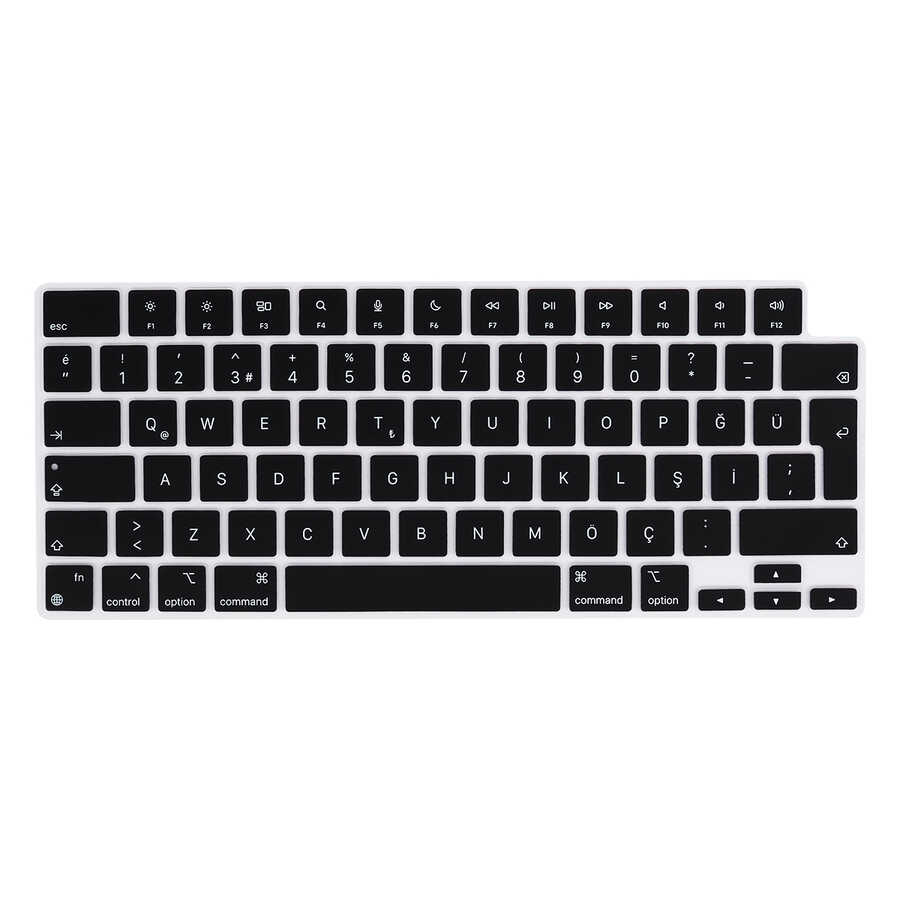 Macbook Uyumlu Pro 14.2 2023 A2779 Tuhatu Klavye Koruyucu Silikon Ped