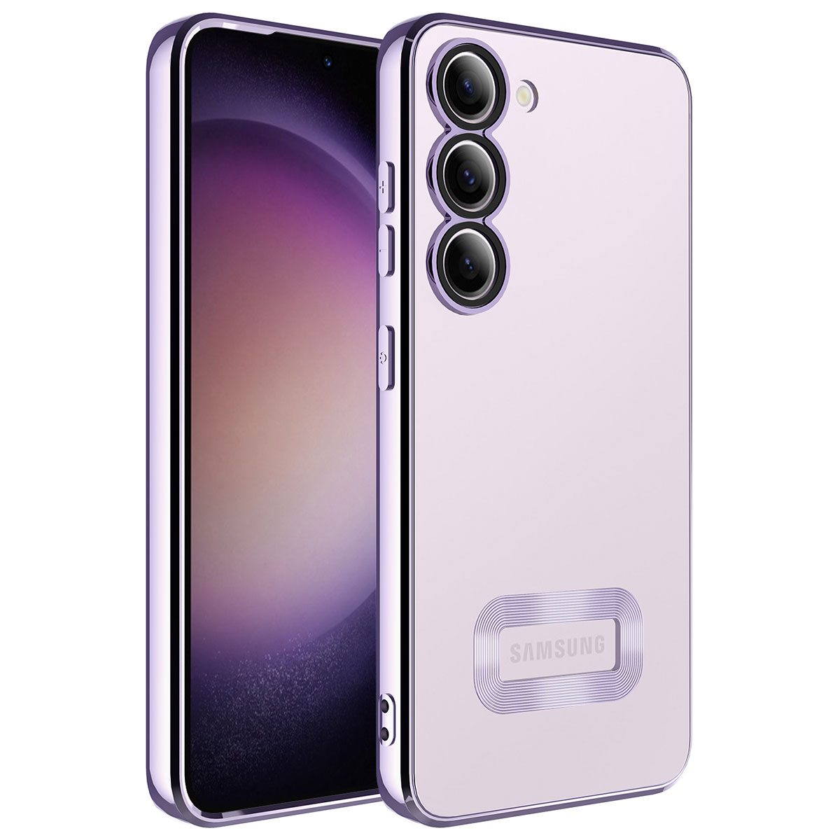 Galaxy Uyumlu S23 Plus Kılıf Kamera Korumalı Logo Gösteren Tuhatu Omega Kapak