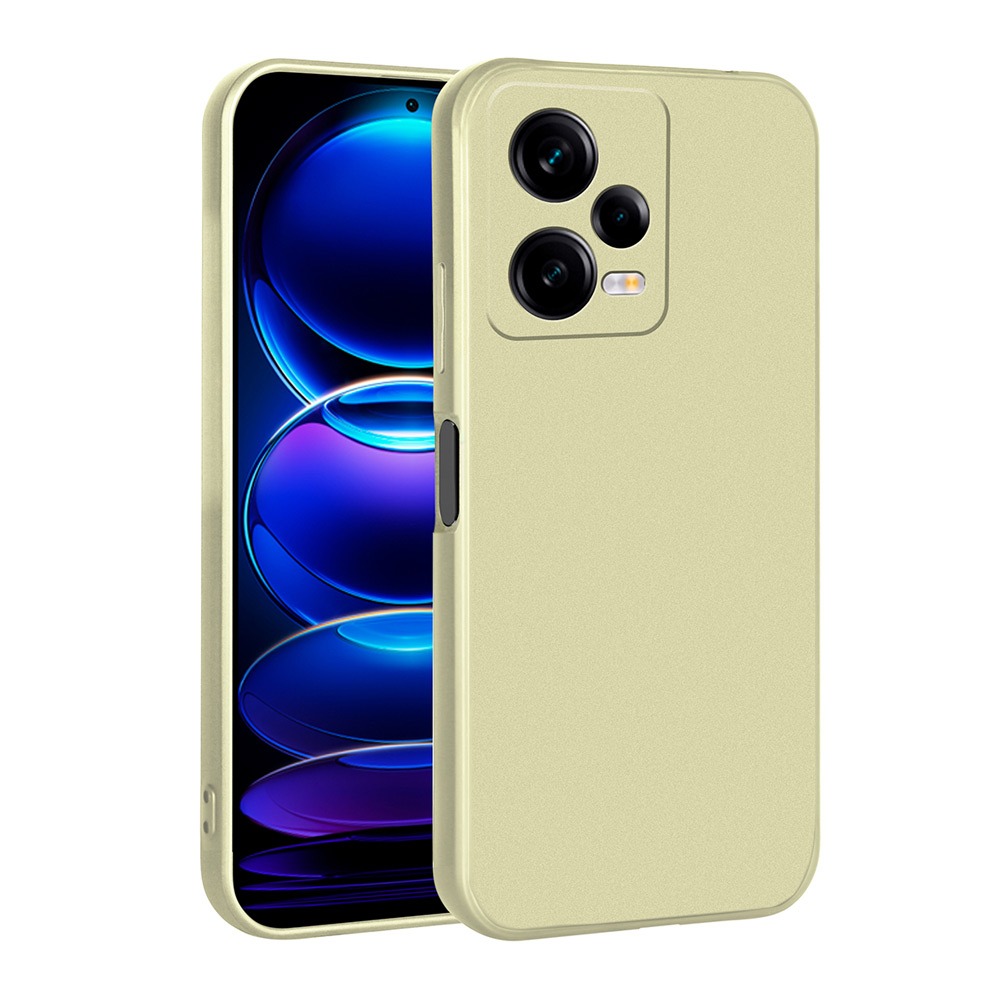 Xiaomi Uyumlu Redmi Note 12 Pro 5G Kılıf Tuhatu Marino Silikon Kapak-Gold