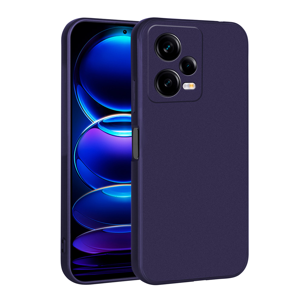 Xiaomi Uyumlu Redmi Note 12 Pro 5G Kılıf Tuhatu Marino Silikon Kapak-Lacivert