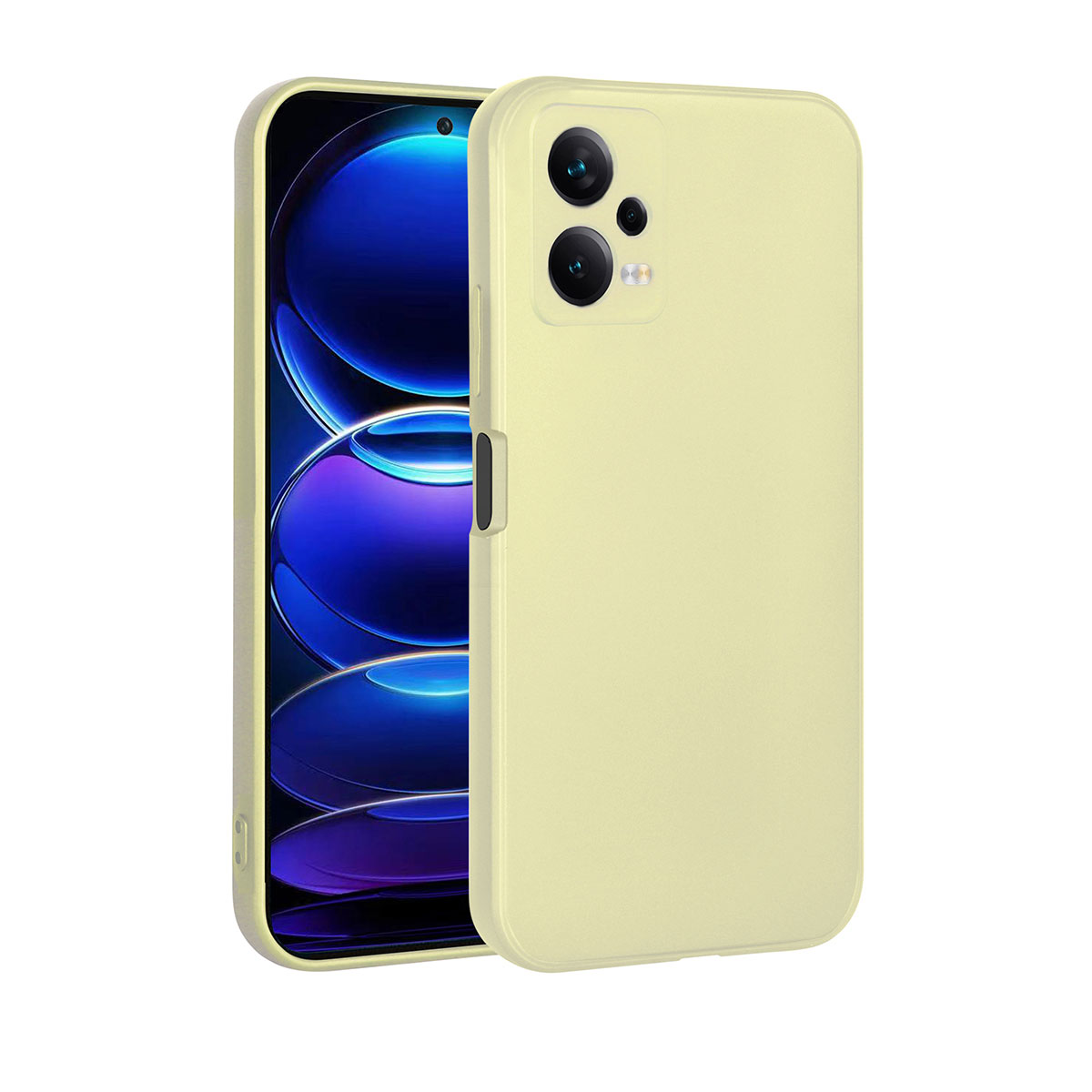 Xiaomi Uyumlu Redmi Note 12 5G Kılıf Tuhatu Marino Silikon Kapak-Gold