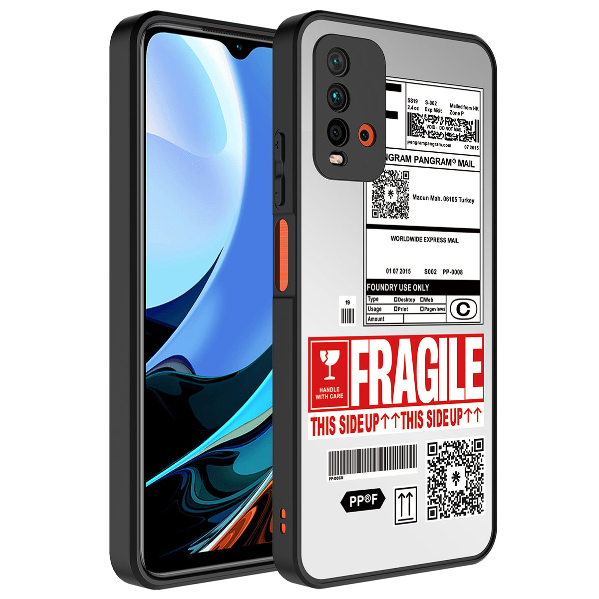 Xiaomi Uyumlu Redmi 9T Kılıf Aynalı Desenli Kamera Korumalı Parlak Tuhatu Mirror Kapak-Fragile